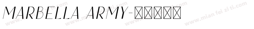 Marbella Army字体转换